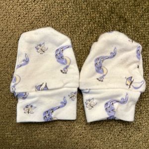 Kyte baby hand mittens peacocks